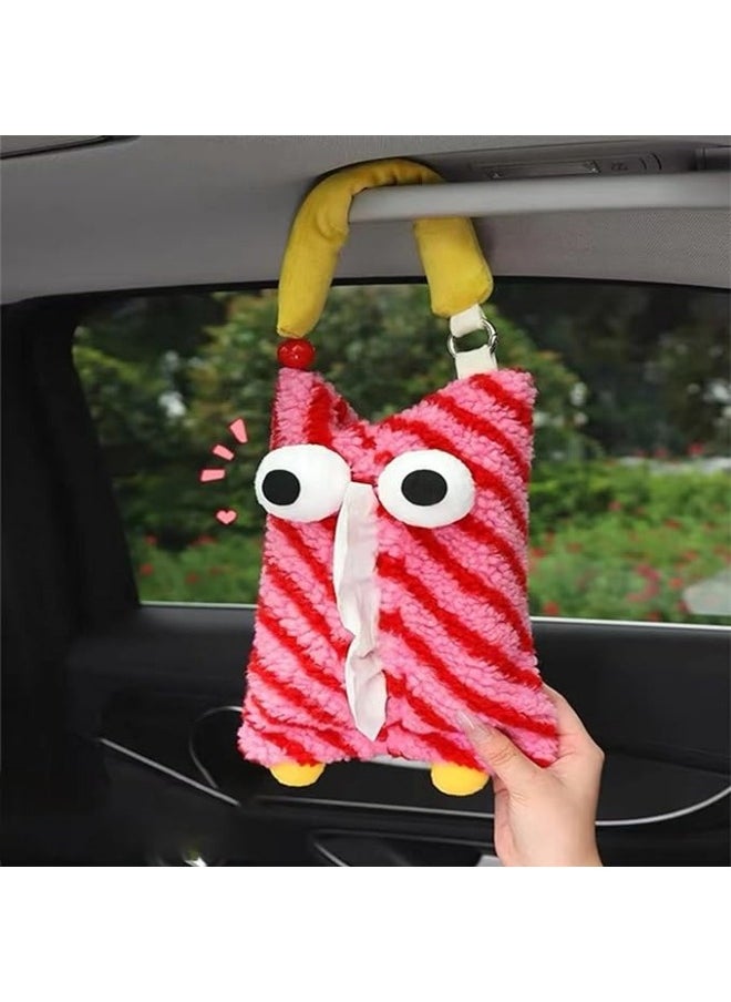 Generic Car Tissue Dispenser,Car Armrest Tissue Holder | Fun Plush Headrest Tissue Dispenser, Armrest Tissue Holder  - Image 5