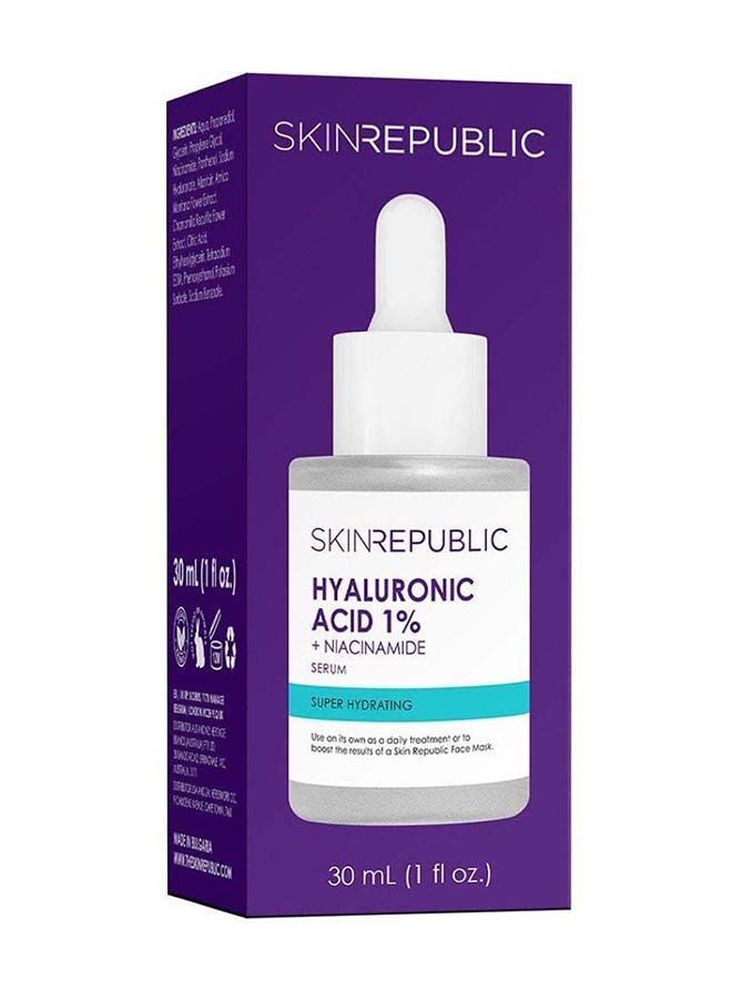Hyaluronic Acid % plus Niacinamide Serum Super Hydrating 30ml