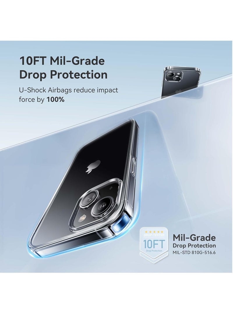 DUSALA For iPhone 14 Case Crystal Clear, [Never Yellow Technology] [12FT Mil-Grade Protection] Transparent Slim Cover Women Men for iPhone 14 Phone Case 6.1 inch, Clear - Image 3