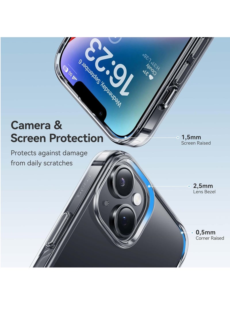 DUSALA For iPhone 14 Case Crystal Clear, [Never Yellow Technology] [12FT Mil-Grade Protection] Transparent Slim Cover Women Men for iPhone 14 Phone Case 6.1 inch, Clear - Image 4