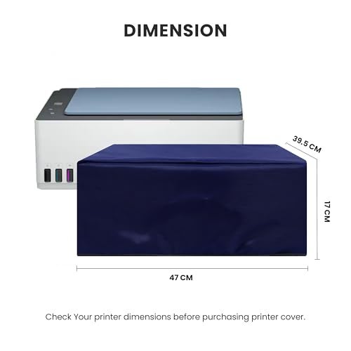ALIFIYA Dust Proof Washable Printer Cover For HP Smart Tank 585 / 580 / 583 / 584 All-In-One - Blue - Image 2