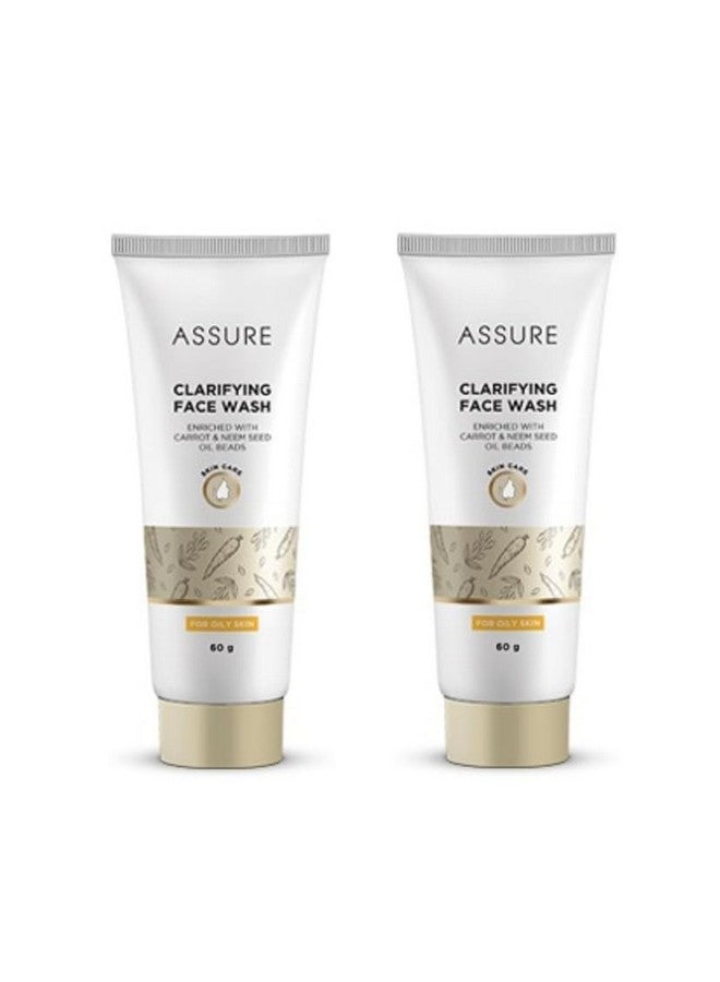 Assure Clarifying Face Wash Enriched With Carrot & Neem Seed Oil Beads (60G Each) (Pack Of 2) - Image 1
