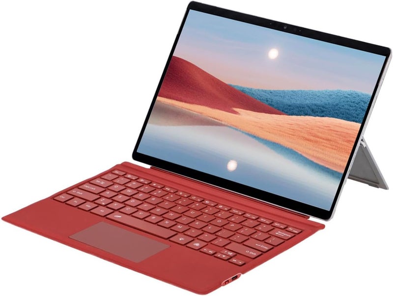 Ejoyous Wireless Bluetooth Keyboard, Colorful Backlight Magnetic Tablet Keyboard with Built-in Multi-Touch Touchpad for MICROSOFT Surfaces Pro 3 4 5 6 7 (Red) - Image 5