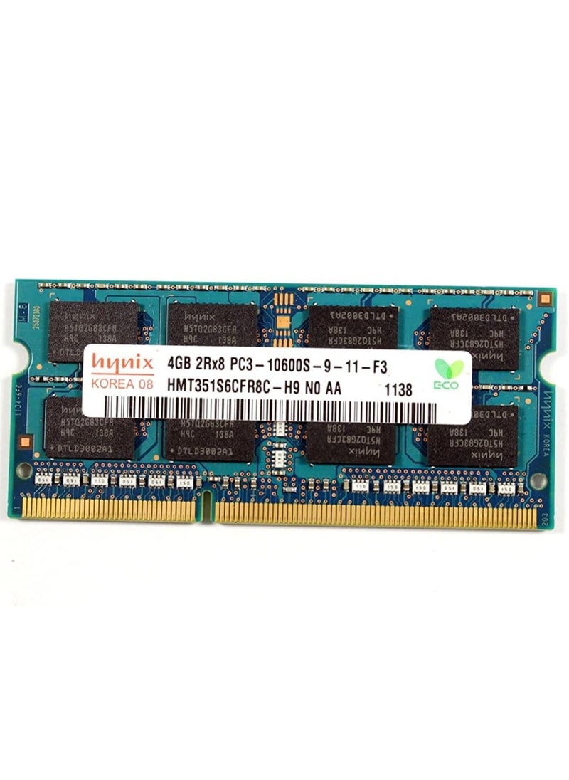 Hynix Hynix 4GB PC3-10600 DDR3 1333MHz HMT351S6CFR8C-H9 Laptop RAM, 4.0GB  - Image 1