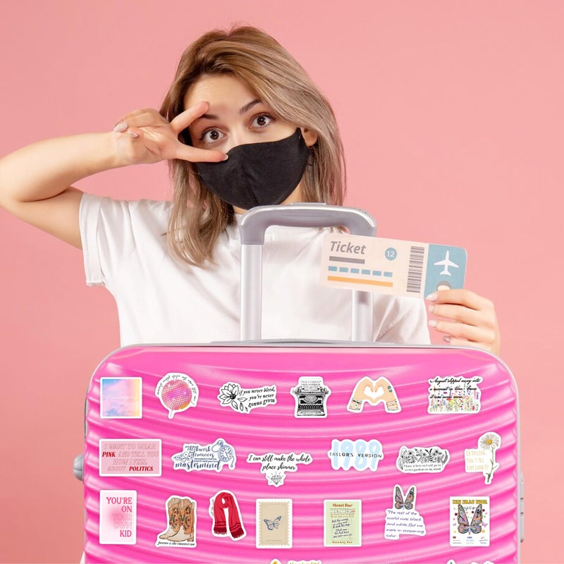 Robmoda 50 Pcs Pop Singer Music Stickers for Adults, Country Folk Water Bottle Laptop Decals, Waterproof Vinyl Teens Fans Music Lovers Guitar Phone Skateboard Decor - Image 5