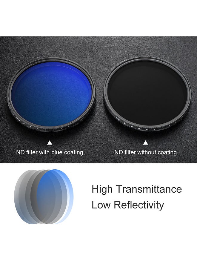 K&F Concept - 72mm Ultrathin Variable ND Filter ND2 to ND400 Adjustable Neutral Density Filter Compatible with Canon 7D 60D 70D 500D Compatible with Nikon D7000 D600 D300 D800 D7100 Compatible with Sony A77 NEX 5 - Image 1