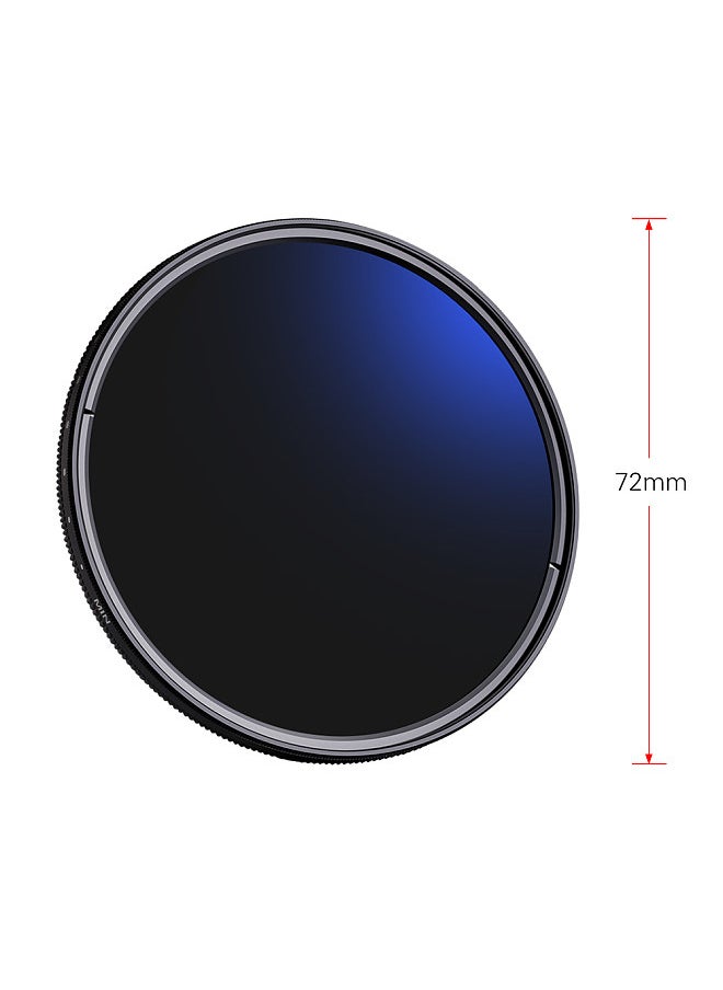 K&F Concept - 72mm Ultrathin Variable ND Filter ND2 to ND400 Adjustable Neutral Density Filter Compatible with Canon 7D 60D 70D 500D Compatible with Nikon D7000 D600 D300 D800 D7100 Compatible with Sony A77 NEX 5 - Image 1