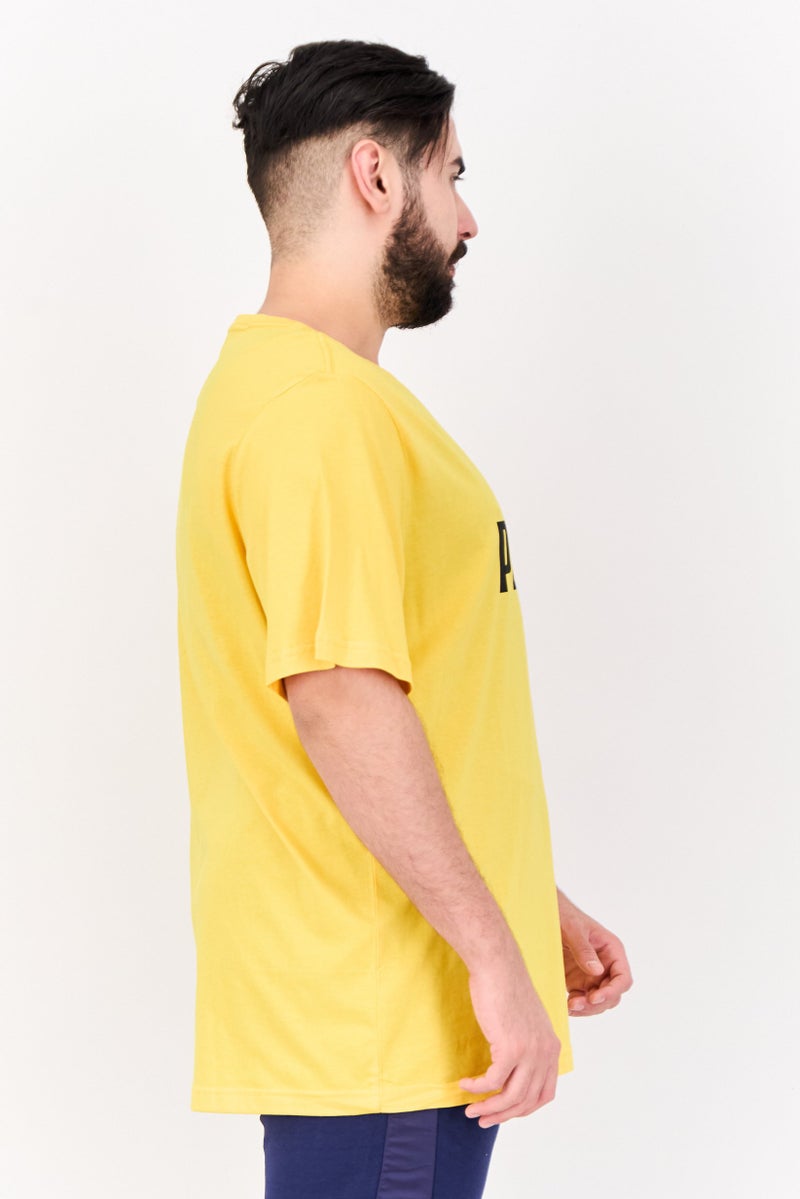 PUMA Men Sportswear Fit Training T-Shirt, Yellow - Image 2