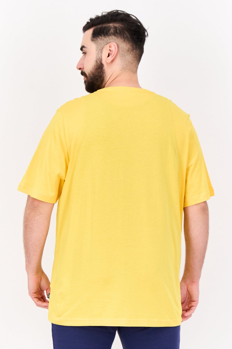 PUMA Men Sportswear Fit Training T-Shirt, Yellow - Image 3