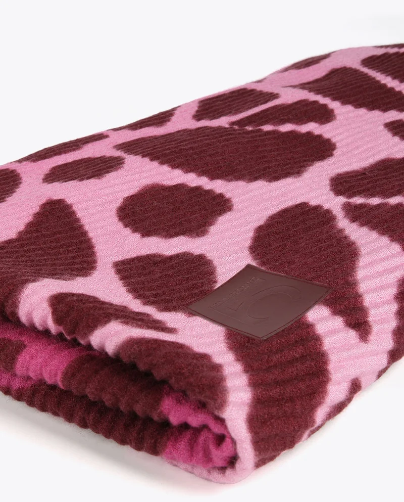 Lola Casademunt Pleated animal print scarf