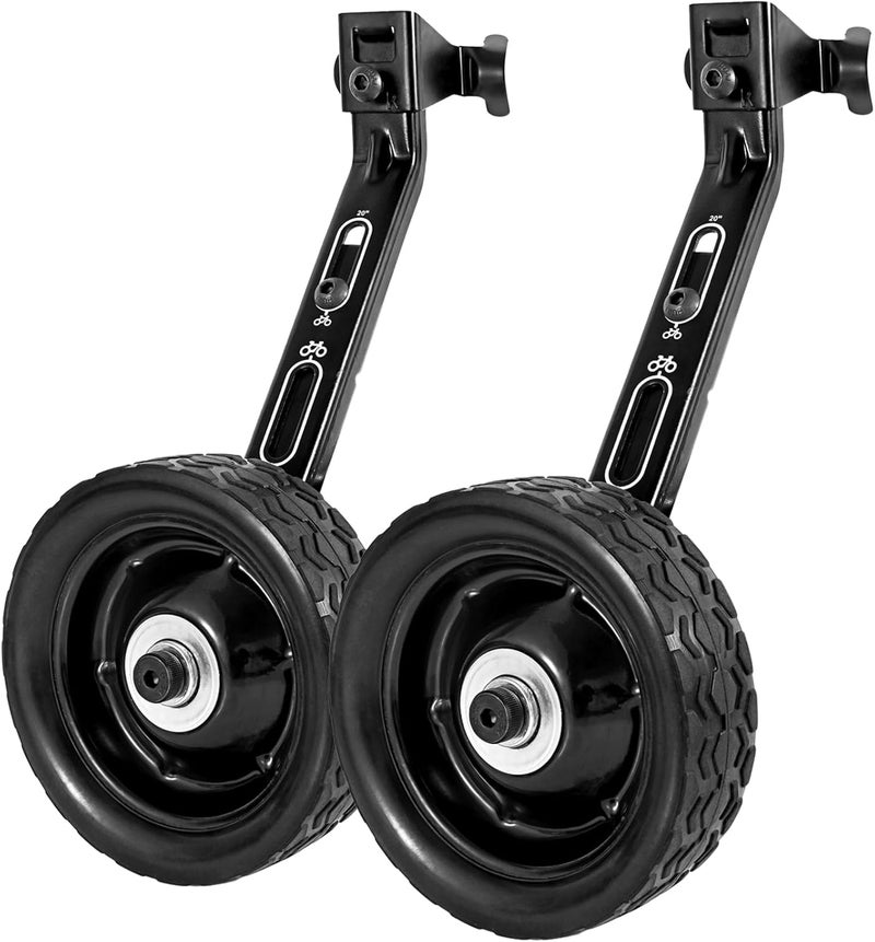 MOSHAY Roll Over Image to Zoom in Bicycle Training Wheels Fits 16 18 20 22 24 inch Variable Bike - Image 1