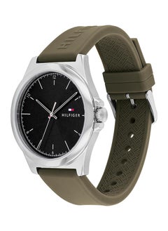 TOMMY HILFIGER ساعة يد رجالية من السيليكون بعقارب دائرية الشكل 1710618 - 42 ملم  - Image 2