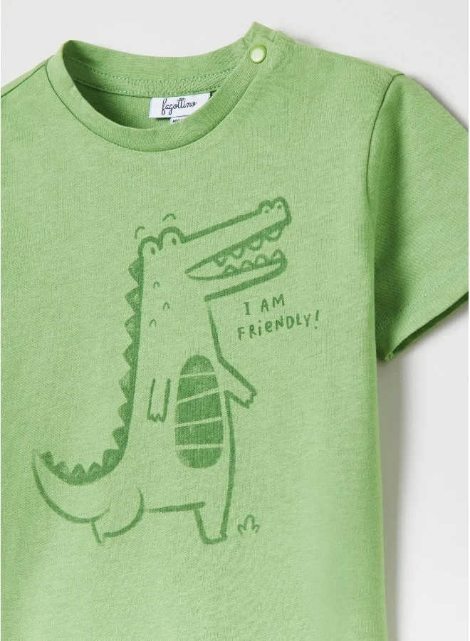 Ovs Cotton T-shirt with print