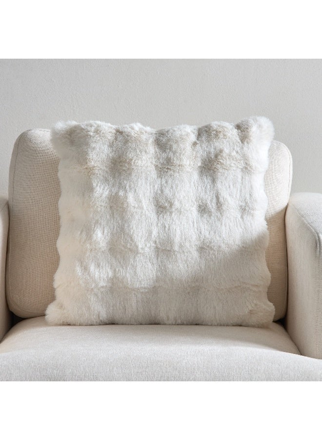 Home Box Ness 2Sided Brushed Bubble Faux Fur Filled Cushion 45 x 45 cm - Image 2