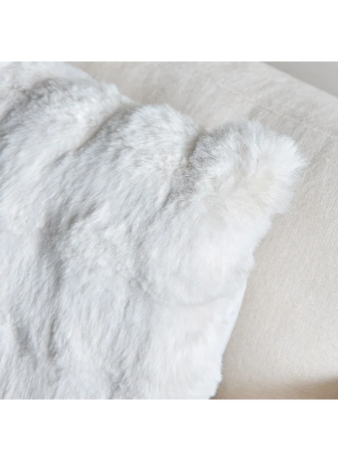Home Box Ness 2Sided Brushed Bubble Faux Fur Filled Cushion 45 x 45 cm