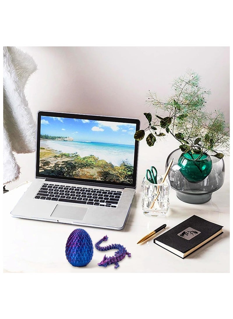 3D Printed Dragon Egg, Home Office Decor, Executive Desk Toy (Laser Purple, 12 Inch)  - Image 4