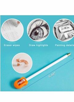 Y&D Eraser Pencils Set for Artists, Wooden Sketch Pen Charcoal Drawings, Professional Highlight Painting Sketching, Fine Detail Beginners & Students Limner, 6Pcs  - Image 3