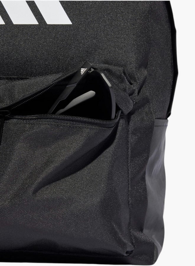 Adidas حقيبة ظهر مدرسية بطباعة شعار مع أحزمة قابلة للتعديل وإغلاق بسحاب - Image 5
