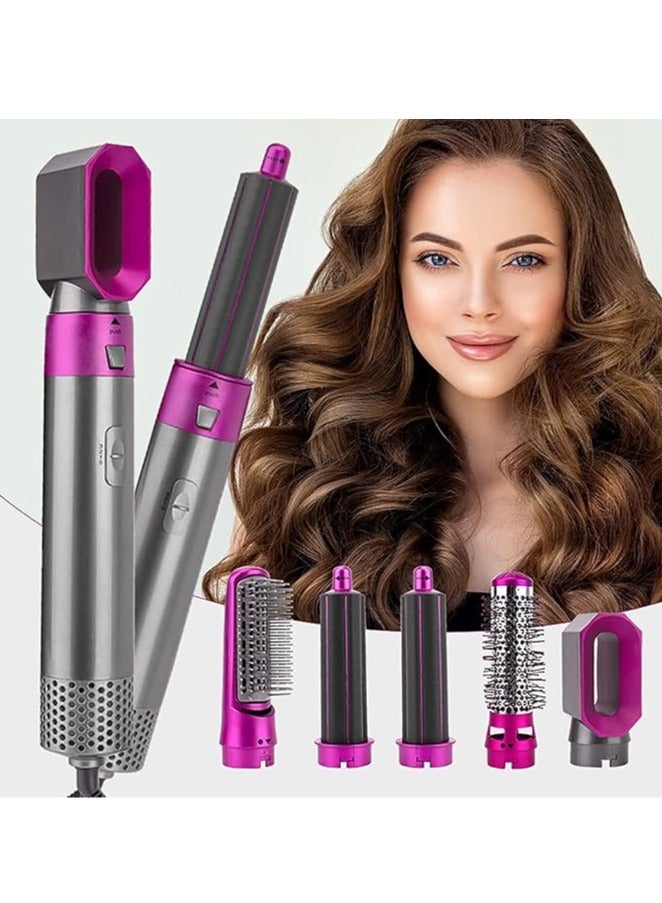 general 5-in-1 Multi-Purpose Hot Hair Brush with Hair Dryer and Curling Iron, Volumizing Straightener, Rotating Hair Brush Style, Comb Styling, Curling Iron Hot Air Style, Hair Dryer Diffuser - Image 1