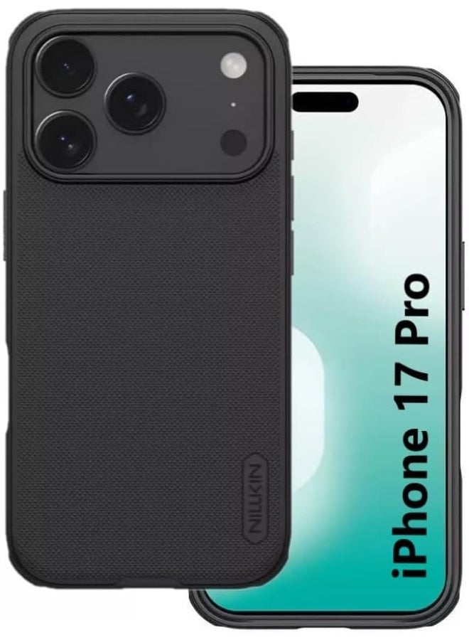 Nillkin Case for Iphone 17 Pro 2025 Super Frosted Shield Pro Hard Back Soft Border Shock Absorb Cover Raised Bezel Camera Protect PC ASSORTED Color Iphone 17 Pro Black - Image 1