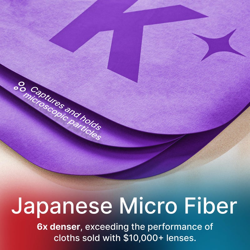 Koala Lifestyle Koala Lens Cleaning Cloth | Japanese Microfiber | Glasses Cleaning Cloths | Eyeglass Lens Cleaner | Eyeglasses, Camera, VR/AR Headset, and Screen Cleaner | Black & Green (Pack of 6) - Image 3