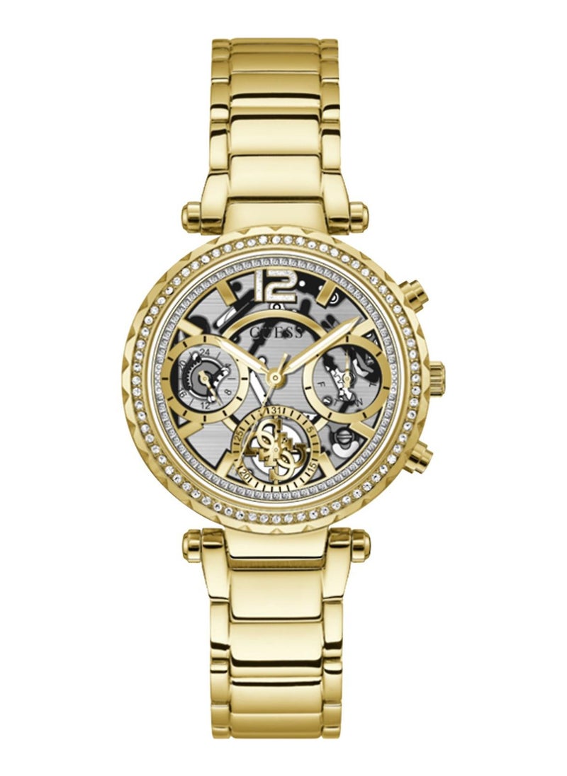 GUESS ساعة يد نسائية أنالوج دائرية من الفولاذ المقاوم للصدأ GW0403L2  - Image 1