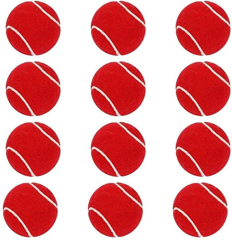 FASH Rubber Sports Red Ball for Cricket and Tennis - Light Weight Practice Pack of 3 - Image 1