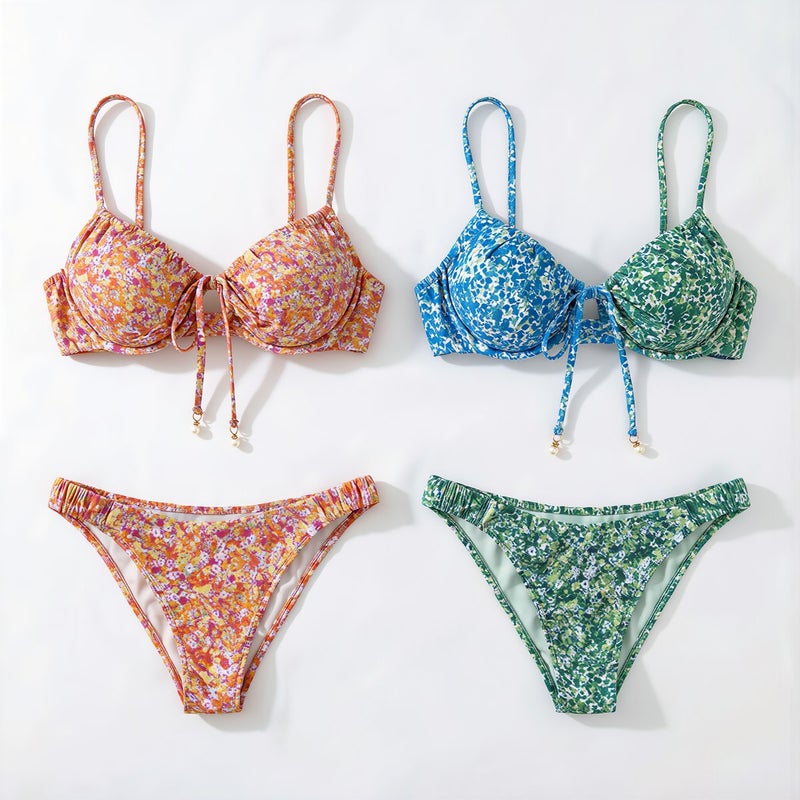Supportive Underwire Bikini Quick Dry No Slip Swimwear S for Women Water Sports - Image 5