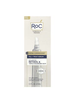 RoC RoC, Derm Correxion®, Fill + Treat Serum, Advanced Retinol & Triple Hyaluronic Acid, 0.5 fl oz (15 ml)  - Image 2