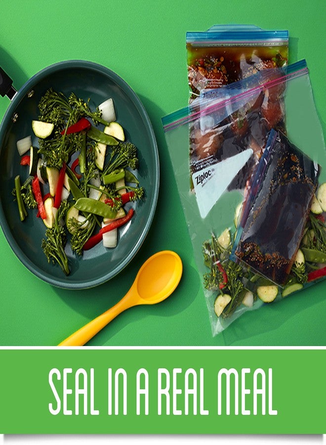 Ziploc Quart Food Storage Freezer Bags, Grip 'n Seal Technology for Easier Grip, Open, and Close, 38 Count, Pack of 3 (114 Total Bags) - Image 3