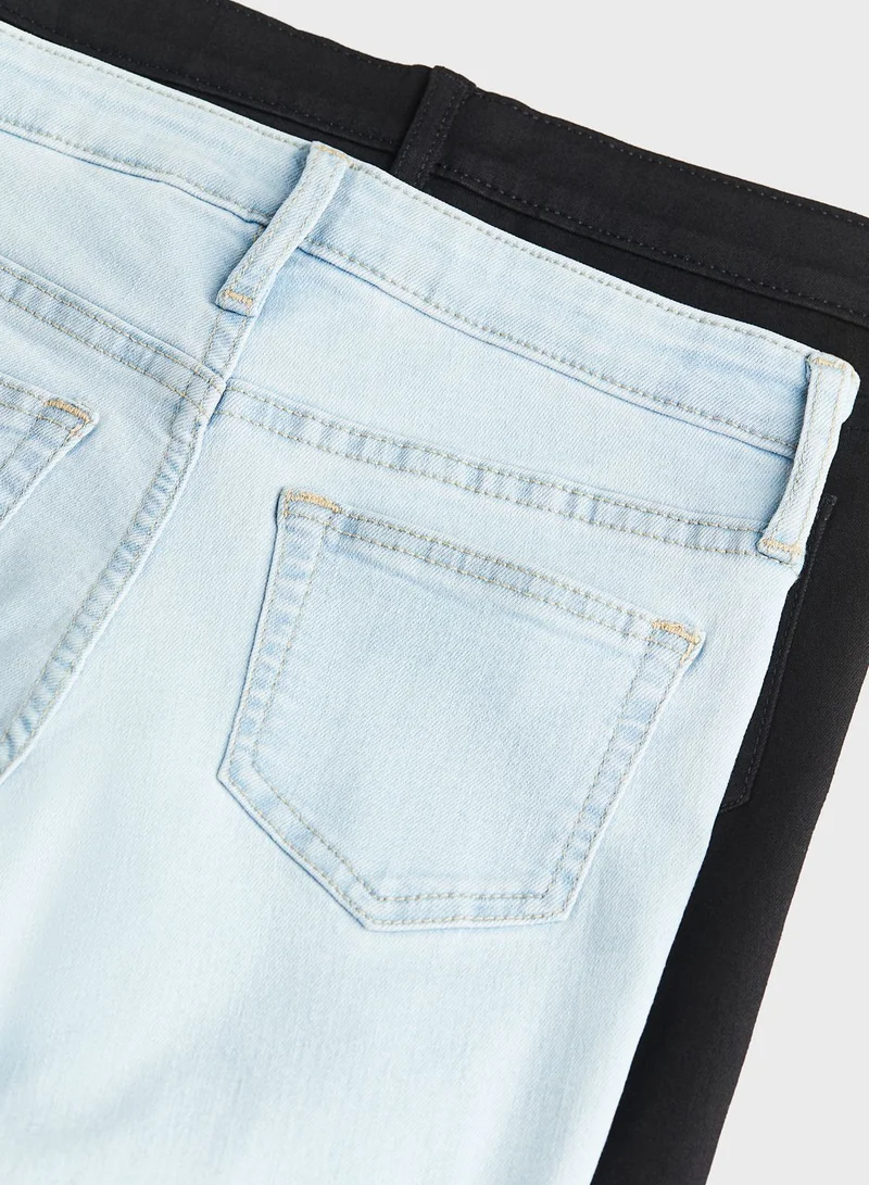 اتش اند ام مجموعة بناطيل جينز عدد 2