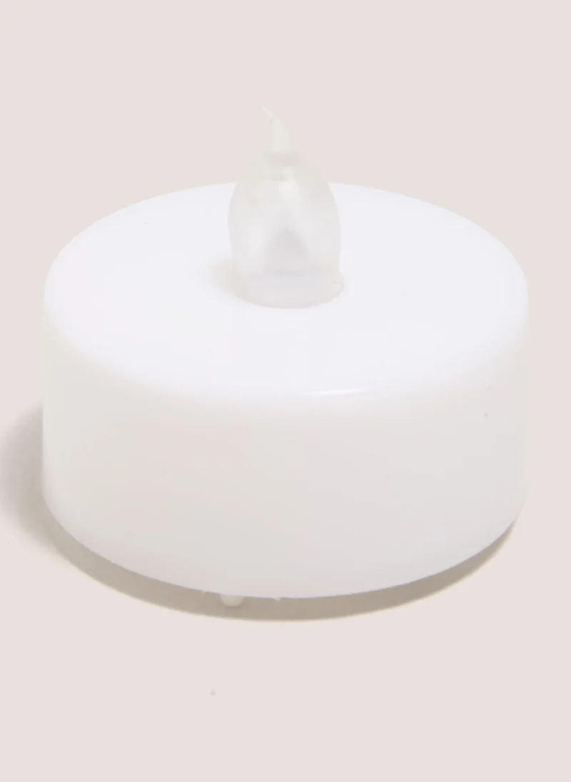 Matalan 6 Pack White LED Tealights (7.6cm x 8cm x 11.5cm)