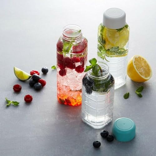 PUTHAK Small BPA Free Chess Water Bottle for Kids & Adults - Plastic PET Juice Bottle, 350ML & 400ML Combo of 2 for Water, Juice, Mojito - Image 2