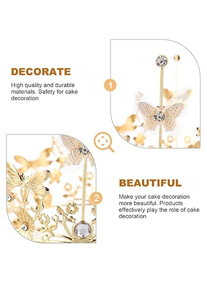 Generic 1pc Birthday Cake Decoration Female Birthday Accessory Crown Women Wedding Headdress Crafts for Wedding Party Children's Table Decoration Birthday Bridal Headdress  - Image 5