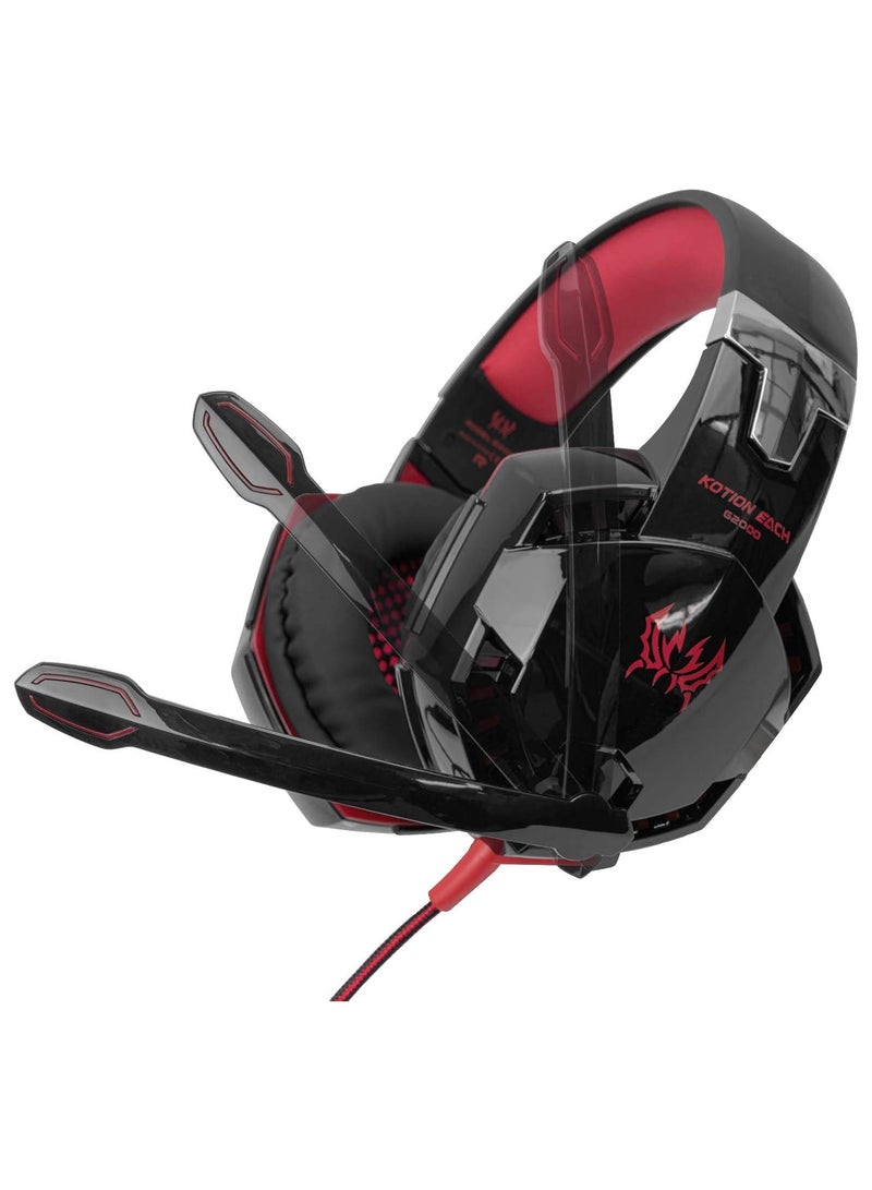 KOTION EACH G2000 Gaming Headset Deep Bass Computer Game Headphones with microphone LED Light for computer PC Gamer - Image 2