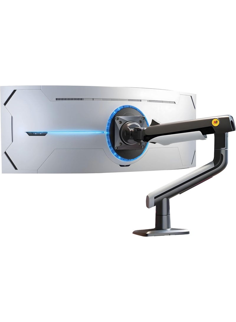NB NORTH BAYOU Ergonomic Monitor Arm – Supports 27–50” Flat, Curved & Ultra-Wide Screens – Heavy-Duty up to 18kg – VESA 75/100mm - Image 1
