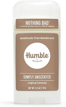 HUMBLE SIMPLE AND TRUE. Humble All Natural Deodorant Aluminum And Paraben Free Cruelty Free Men And Women Deodorant Unscented 1Pack - Image 1