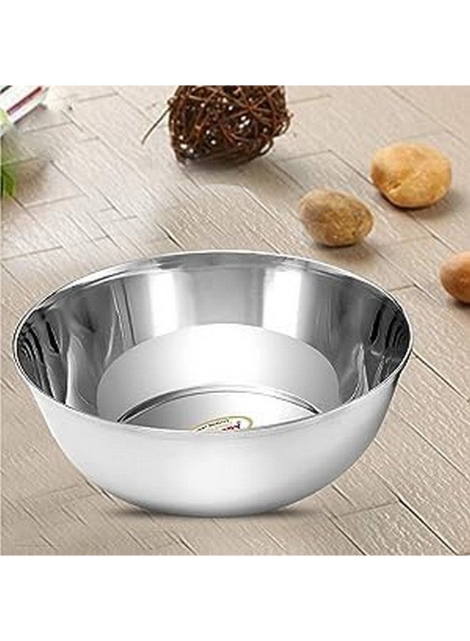 JAGGERY Stainless Steel Katora Set,Big Bowl Rust Proof,Useful as Mixing Bowl or Serving Donga (Pack of 2, 1000 ml) - Image 5