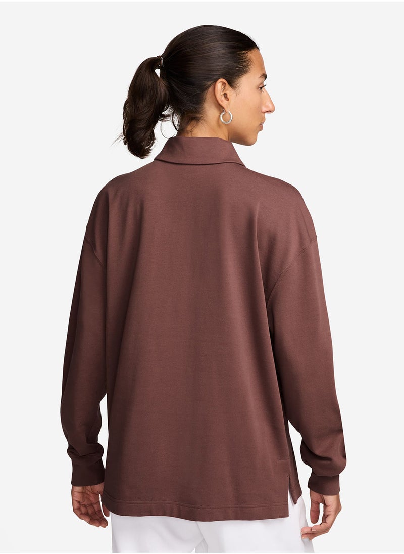 Nike W Nsw Essntl Os Ls Polo  - Image 2
