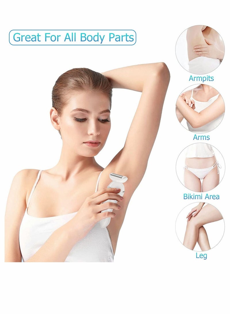 SYOSI Electric Razor for Women 3 in 1 Womens Shaver Leg Hair Wet and Dry Rechargeable Body Removal Arm Underarm Area USB Painless - Image 2