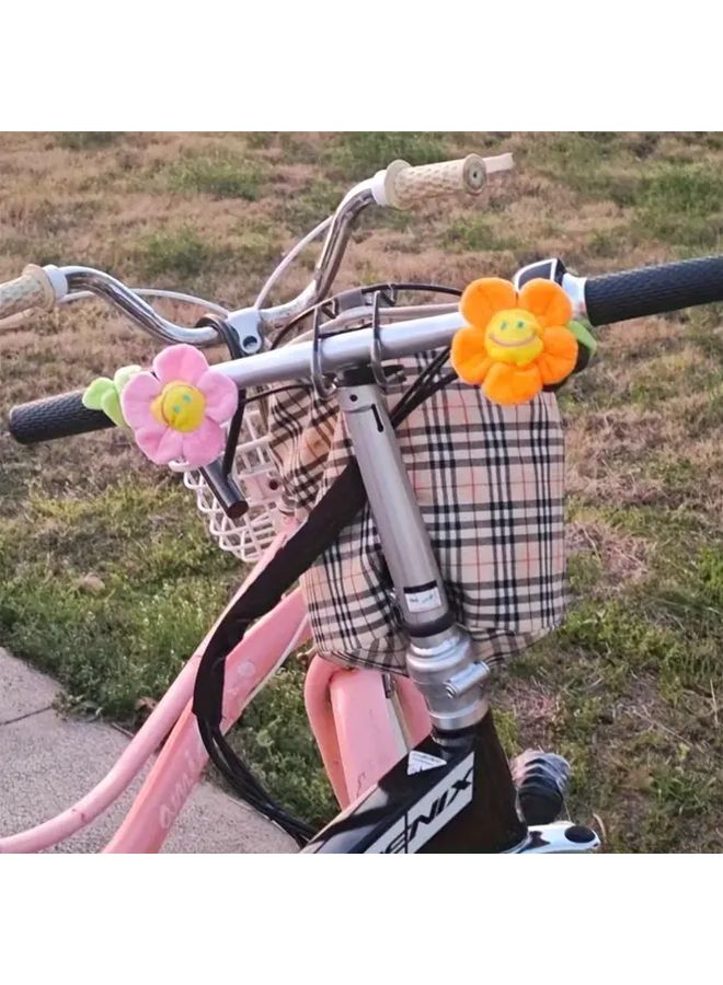 Orange Sunflower Twist Decoration For Bicycle Motorcycle Car Handle Creative Gift - Image 5