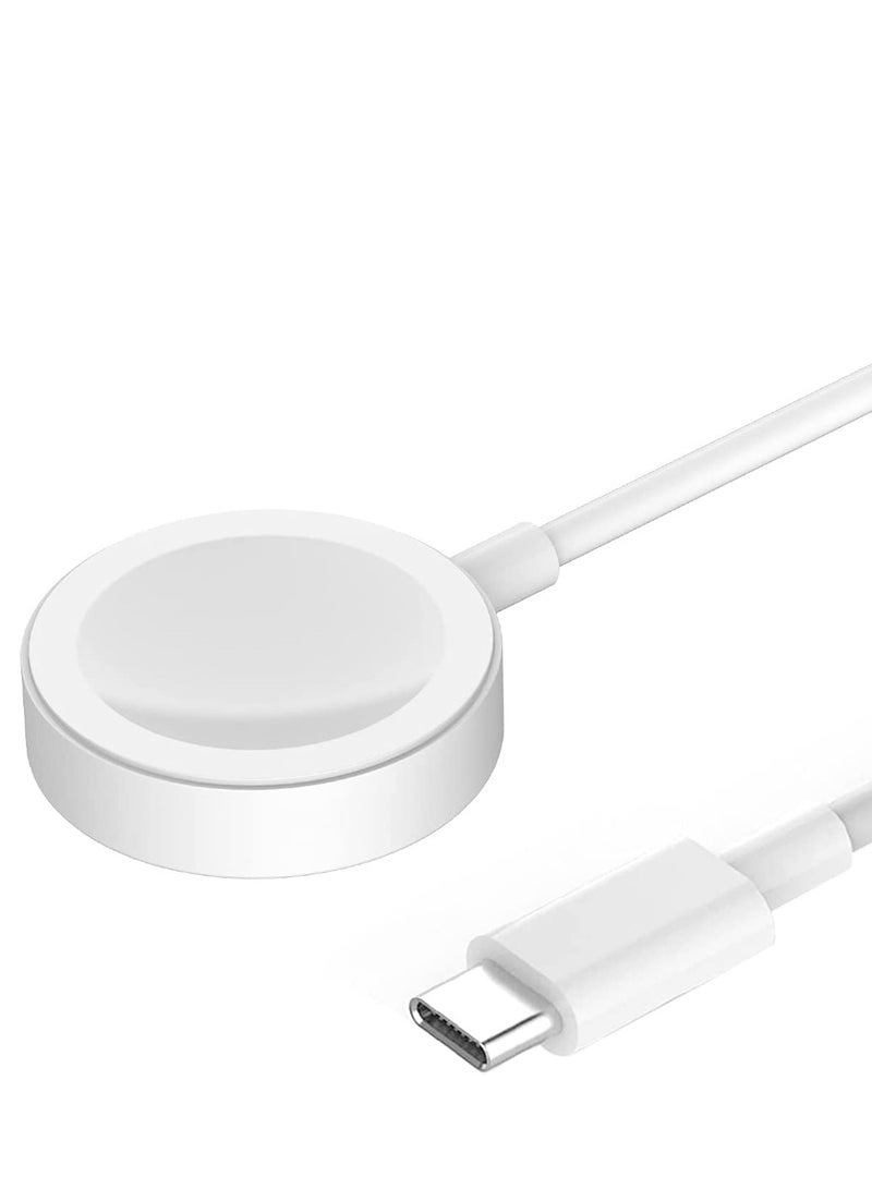 Tersely 1M/3.3ft USB C Type-C Charger Cable Compatible for Apple Watch iWatch Series 9/ SE 8 /Ultra/Ultra 2/6/5/4/3/2/1,38/40/41/42/44/45mm - Image 1