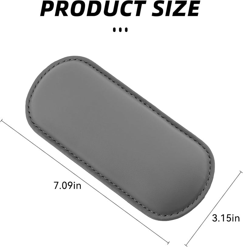 Alieemo Car Knee Cushion Pad, Leather Memory Foam Vehicle Door Armrest Pillow for Leg Elbow, Comfort Auto Interior Center Console Thigh Support Mat Accessories, Universal for Most Cars (Gray) - Image 2