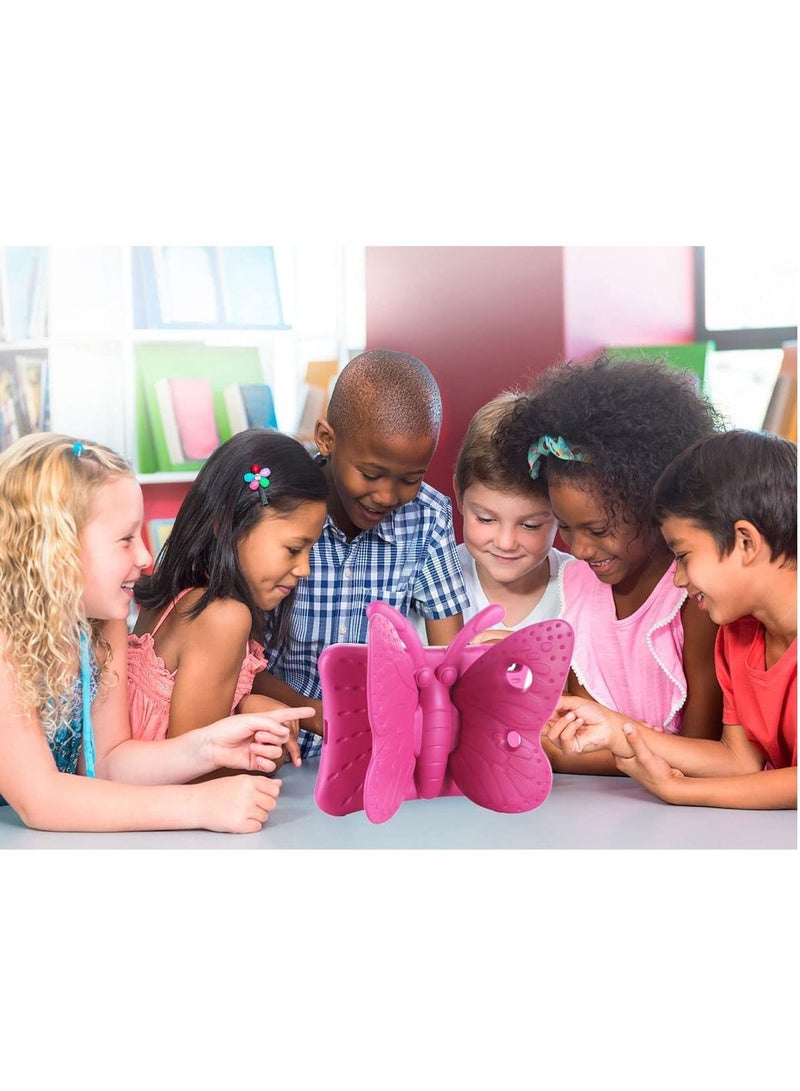 iPad 9th 8th 7th Generation Case Kids Girls, Cute Butterfly Shockproof EVA Foam Super Protection Stand Cover for iPad 2021 2020 2019 10.2" and iPad Air 3 Pro 10.5" - Image 4