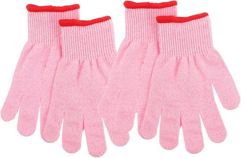 2 Pairs Pink Work Gloves Protective Gardening Labor Gloves Comfortable Breathable - Image 2