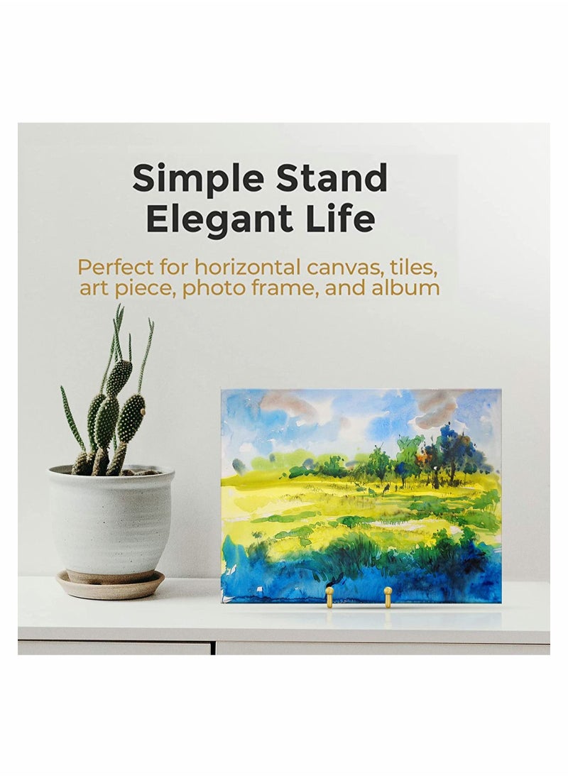 Excefore 2 Pcs Book Display Rack Iron Art Display Stand Plate Dish Photo Holder Stand Picture Frames for Wedding Home Store  - Image 4