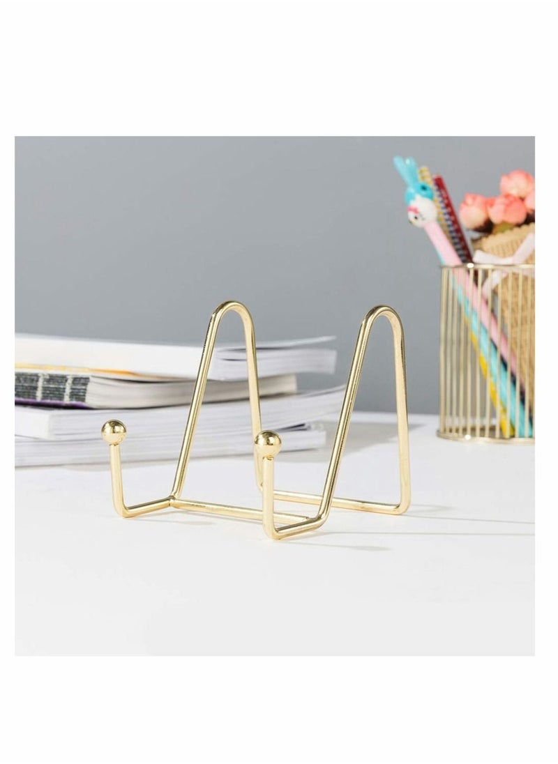 Excefore 2 Pcs Book Display Rack Iron Art Display Stand Plate Dish Photo Holder Stand Picture Frames for Wedding Home Store  - Image 5