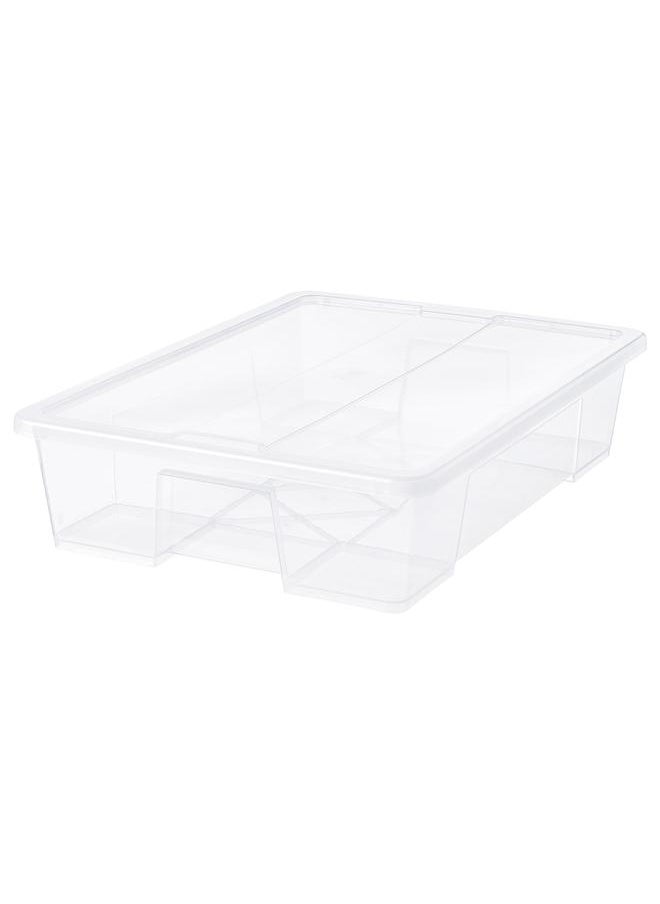 Generic Box with lid, transparent, 79x57x18 cm/55 l  - Image 1