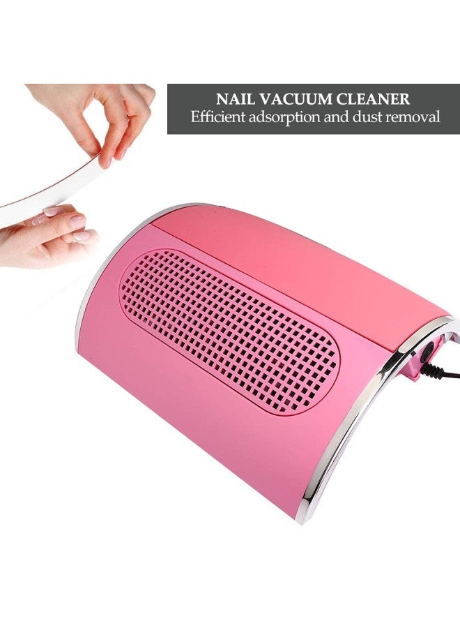 klarako 40W Nail Dust Collector, 3 Fan Nail Vacuum Cleaner Professional Salon Nail Art Machine Manicure Tools with 2 Dust Collecting Bags(US)  - Image 1