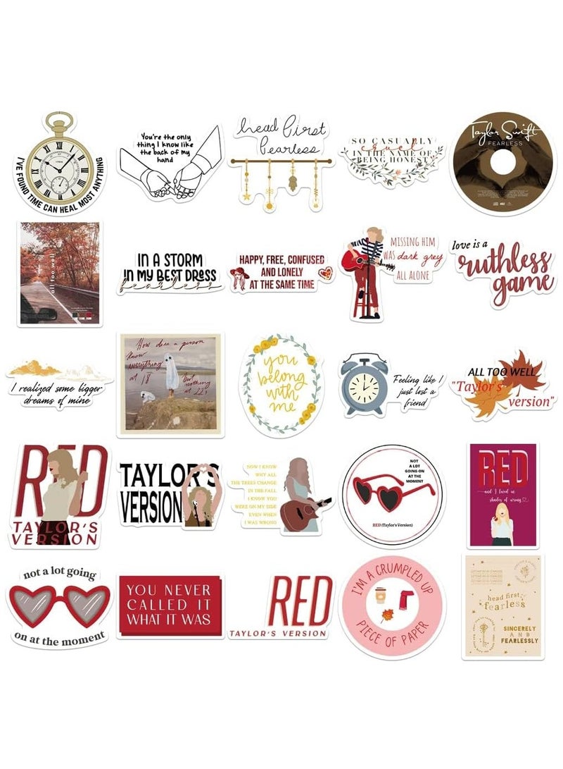 SOLARAE Top Female Pop Singer Album Music Stickers, Waterproof Vinyl Stickers for Teen Girls - Perfect for Water Bottles, Laptops, Phones, Skateboards, Bikes, and Party Favors. - Image 2